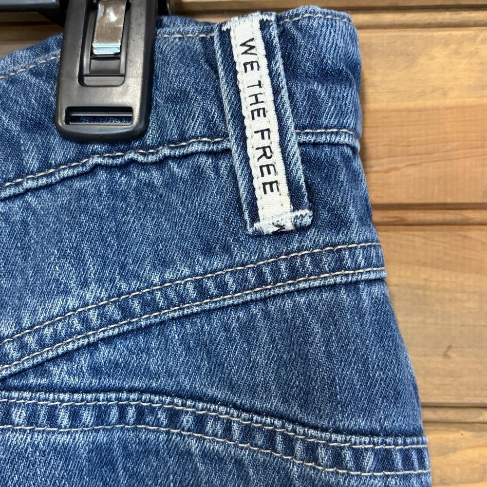 Free People We The Free Westward Under The Sea Wide Leg Jeans Size 32** Nautical - Picture 10 of 16